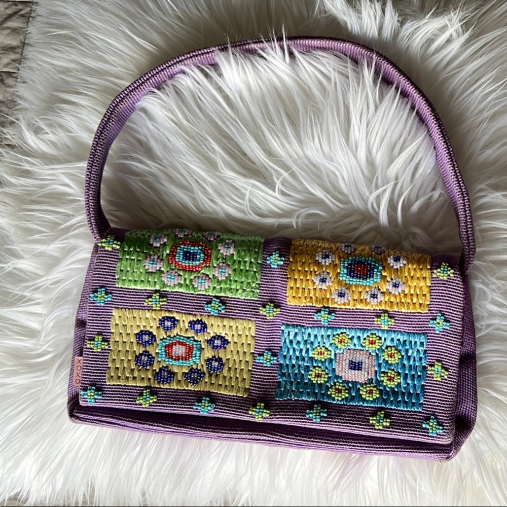 It’s Spring! Intricate beaded xoxo bag in lavender